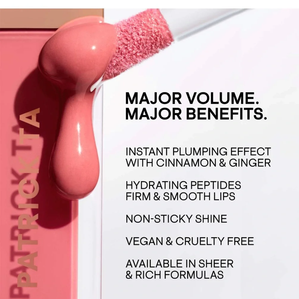 Patrick Ta Rich Major Volume Plumping Lip Gloss in Shade Say Less - Picture 4 of 4